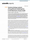 Research paper thumbnail of Systems biology analysis of lung fibrosis-related genes in the bleomycin mouse model