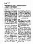 Research paper thumbnail of Potential proteolytic activity of human plasma fibronectin: fibronectin gelatinase