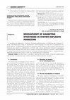 Research paper thumbnail of Development of marketing strategies in system-reflexive marketing