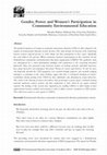 Research paper thumbnail of Gender, Power and Women’s Participation in Community Environmental Education