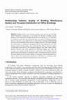 Research paper thumbnail of Relationship between Quality of Building Maintenance System and Occupant Satisfaction for Office Buildings