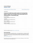 Research paper thumbnail of Comparison of health literacy profile of patients with end-stage kidney disease on dialysis versus non-dialysis chronic kidney disease and the influencing factors: a cross-sectional study