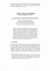 Research paper thumbnail of Symbolic authoring for multilingual natural language generation