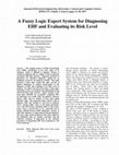 Research paper thumbnail of A Fuzzy Logic Expert System for Diagnosing EHF and Evaluating its Risk Level