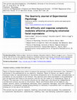 Research paper thumbnail of Task dif fi culty and response complexity modulate affective priming by emotional facial expressions