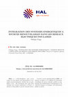 Research paper thumbnail of Integration Des Systemes Energetiques a Sources Renouvelables Dans Les Reseaux Electriques Insulaires