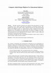 Research paper thumbnail of Computer-Aided Design Platform For Educational Software