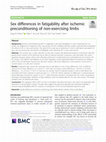 Research paper thumbnail of Sex differences in fatigability after ischemic preconditioning of non-exercising limbs