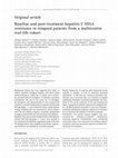 Research paper thumbnail of Baseline and post-treatment hepatitis C NS5A resistance in relapsed patients from a multicentric real-life cohort