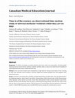 Research paper thumbnail of Time is of the essence: an observational time-motion study of internal medicine residents while they are on duty