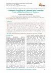 Research paper thumbnail of Community Participation in Community Share Ownership Trusts in Bikita Rural District of Zimbabwe