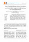 Research paper thumbnail of Respon Pertumbuhan Tunas Andalas (Morus Macroura Miq.) Hasil Enkapsulasi pada Suhu Penyimpanan yang Berbeda