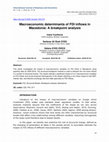 Research paper thumbnail of Macroeconomic Determinants of FDI Inflows in Macedonia: A Breakpoint Analysis