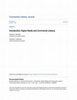 Research paper thumbnail of Special Issue of Community Literacy: Digital Technologies and Community Literacy