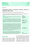 Research paper thumbnail of Ameliorative effects of aqueous cinnamon extract on ulcerative colitis in rats