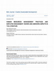 Research paper thumbnail of Human Resources Management Practices and Employee Engagement: Known and Unknown Aspects in the Literature