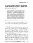 Research paper thumbnail of The Effect of the Refining Intensity on the Progress of Internal Fibrillation and Shortening of Cellulose Fibers