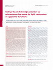 Research paper thumbnail of Türkiye’de aile hekimliği uzmanları ve asistanlarının Pap smear ile ilgili yaklaşımları ve uygulama durumları