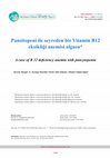 Research paper thumbnail of A case of B 12 deficiency anemia with pancytopenia