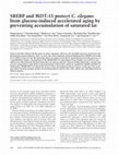 Research paper thumbnail of SREBP and MDT-15 protect C. elegans from glucose-induced accelerated aging by preventing accumulation of saturated fat