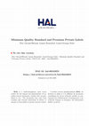 Research paper thumbnail of Minimum Quality Standard and Premium Private Labels