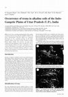 Research paper thumbnail of Occurrence of trona in alkaline soils of the Indo Gangetic Plains of Uttar Pradesh (U.P.), India