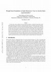 Research paper thumbnail of Rough basin boundaries in high dimension: Can we classify them experimentally?