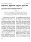 Research paper thumbnail of Biodegradation of imidacloprid by microbial consortium in sterile and non-sterile soil under in vitro conditions