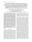 Research paper thumbnail of Peramalan Jumlah Penumpang dan Barang di Bandar Udara Internasional Juanda dan Pelabuhan Tanjung Perak Menggunakan Model Hybrid ARIMAX dan Deep Learning Neural Networks