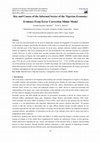 Research paper thumbnail of Size and Causes of the Informal Sector of the Nigerian Economy: Evidence From Error Correction Mimic Model