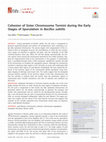 Research paper thumbnail of Cohesion of Sister Chromosome Termini during the Early Stages of Sporulation in Bacillus subtilis