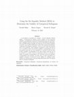 Research paper thumbnail of Using the Set Equality Method (SEM) to Determine the Validity of Categorical Syllogisms