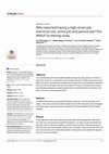 Research paper thumbnail of Who reported having a high-strain job, low-strain job, active job and passive job? The WIRUS Screening study