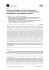 Research paper thumbnail of Nutritional regulation of gene expression: carbohydrate-, fat- and amino acid-dependent modulation of transcriptional activity