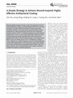 Research paper thumbnail of A Simple Strategy to Achieve Mussel-Inspired Highly Effective Antibacterial Coating