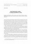 Research paper thumbnail of Israeli-Palestinian conflict – a catalog of problems to solve Review of Nationalities - Jews nr 6/2016