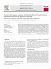 Research paper thumbnail of Structural and magnetic properties of NiZn ferrite films with high saturation magnetization deposited by magnetron sputtering