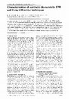 Research paper thumbnail of Characterization of synthetic diamonds by EPR and X-ray diffraction techniques