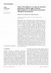 Research paper thumbnail of Study of the influence of oxygen on structural perfection of silicon single crystals by high-resolution X-ray diffraction and infrared absorption measurements