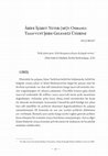 Research paper thumbnail of Ârife İşâret Yeter mi-Osmanlı Tasavvufî Şerh Geleneği Üzerine