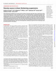 Research paper thumbnail of Density waves in shear-thickening suspensions