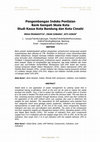 Research paper thumbnail of Pengembangan Indeks Penilaian Bank Sampah Skala Kota Studi Kasus Kota Bandung dan Kota Cimahi