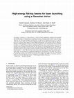 Research paper thumbnail of High-energy flat-top beams for laser launching using a Gaussian mirror