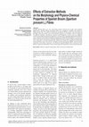 Research paper thumbnail of Effects of Extraction Methods on the Morphology and Physico-Chemical Properties of Spanish Broom (Spartium junceum L.) Fibres