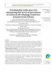 Research paper thumbnail of An apposite framework for green cities development in developing countries: the case of Ghana