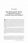 Research paper thumbnail of "Rav Kook & Rabbi Dr. Bernard Revel: Their Shared Vision for a Central Universal Yeshiva", The Torah uMadda Journal, vol. 15, 2008-2009, pp. 188-208.