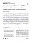 Research paper thumbnail of Multi-sectoral impact assessment during the 1st wave of COVID-19 pandemic in West Bengal (India) for sustainable planning and management