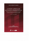 Research paper thumbnail of O dever jurídico de motivação administrativa - 2.  ed.