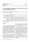 Research paper thumbnail of Factors Affecting Nutritional Status in Children Aged 6–24 months in Lamongan Regency, Indonesia