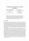 Research paper thumbnail of A Quantitative Approach to Theory Coherence